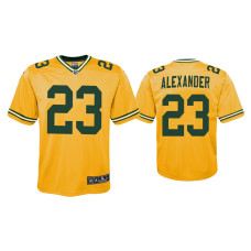 Youth Green Bay Packers #23 Jaire Alexander Gold Inverted Game Jersey