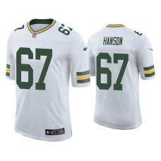 Men Green Bay Packers #67 Vapor Limited Jake Hanson Packers White Jersey