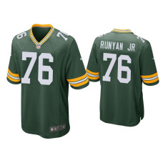 Men Green Bay Packers #76 Jon Runyan Jr. Green Game Jersey