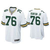 Men Green Bay Packers #76 Jon Runyan Jr. White Game Jersey