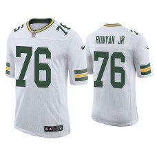 Men Green Bay Packers #76 Vapor Limited Jon Runyan Jr. Packers White Jersey