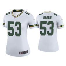 Women Green Bay Packers #53 Color Rush Legend Jonathan Garvin White Jersey