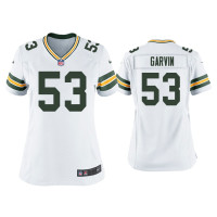 Women Green Bay Packers #53 Jonathan Garvin White Game Jersey