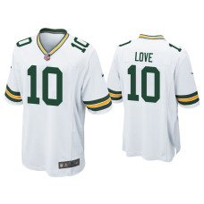 Men Green Bay Packers #10 Jordan Love White 2020 NFL Draft Game Jersey