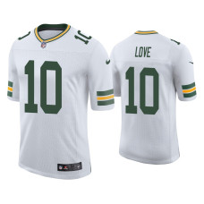 Men Green Bay Packers #10 Jordan Love White 2020 NFL Draft Vapor Limited Jersey