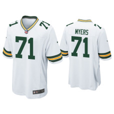 Men Green Bay Packers #71 Josh Myers White Game Jersey