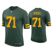 Men Green Bay Packers #71 Josh Myers Vapor Limited Green Jersey