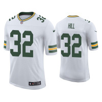 Men Green Bay Packers #32 Kylin Hill Vapor Limited White Jersey