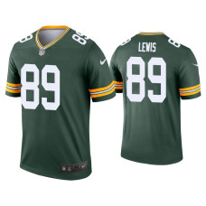 Men Green Bay Packers #89 Marcedes Lewis Green Legend Jersey