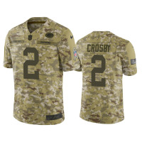 Men Green Bay Packers #2 Mason Crosby Nike Salute to Service Limited Jersey - Camo