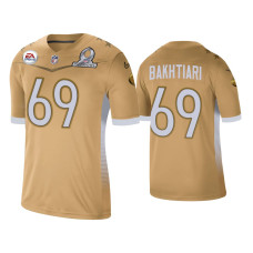 Men Green Bay Packers #69 David Bakhtiari 2021 NFC Pro Bowl Game Gold Jersey