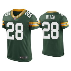 Men Green Bay Packers #28 A. J. Dillon Green Classic Vapor Elite Jersey