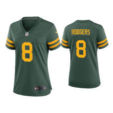 Women Green Bay Packers #8 Amari Rodgers Green Alternate Game Jersey