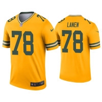 Men Green Bay Packers #78 Cole Van Lanen Gold Inverted Legend Jersey