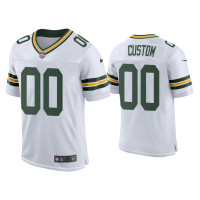 Men Green Bay Packers #00 Custom White Classic Vapor Elite Jersey