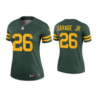 Women Green Bay Packers #26 Darnell Savage Jr. Green Alternate Legend Jersey