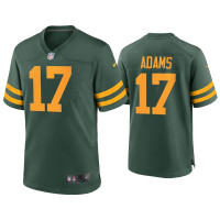 Men Green Bay Packers #17 Davante Adams Green Alternate Game Jersey