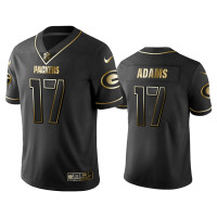 Men Green Bay Packers #17 2019 Golden Edition Vapor Untouchable Limited Davante Adams Black Jersey - Men's