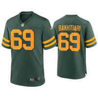 Men Green Bay Packers #69 David Bakhtiari Green Alternate Game Jersey