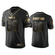 Men Green Bay Packers #69 2019 Golden Edition Vapor Untouchable Limited David Bakhtiari Black Jersey - Men's