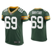 Men Green Bay Packers #69 David Bakhtiari Green Classic Vapor Elite Jersey