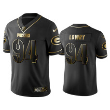 Men Green Bay Packers #94 2019 Golden Edition Vapor Untouchable Limited Dean Lowry Black Jersey - Men's