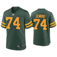 Men Green Bay Packers #74 Elgton Jenkins Green Alternate Game Jersey