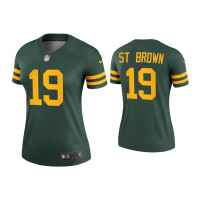 Women Green Bay Packers #19 Equanimeous St. Brown Green Alternate Legend Jersey