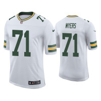 Men Green Bay Packers #71 Josh Myers Vapor Limited White Jersey