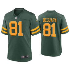 Men Green Bay Packers #81 Josiah Deguara Green Alternate Game Jersey