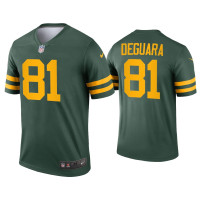 Men Green Bay Packers #81 Josiah Deguara Green Alternate Legend Jersey