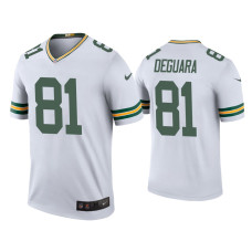 Men Green Bay Packers #81 Color Rush Legend Josiah Deguara White Jersey