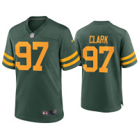 Men Green Bay Packers #97 Kenny Clark Green Alternate Game Jersey