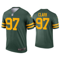 Men Green Bay Packers #97 Kenny Clark Green Alternate Legend Jersey