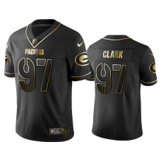 Men Green Bay Packers #97 2019 Golden Edition Vapor Untouchable Limited Kenny Clark Black Jersey - Men's