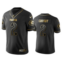 Men Green Bay Packers #2 2019 Golden Edition Vapor Untouchable Limited Mason Crosby Black Jersey - Men's