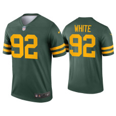 Men Green Bay Packers #92 Reggie White Green Alternate Legend Jersey