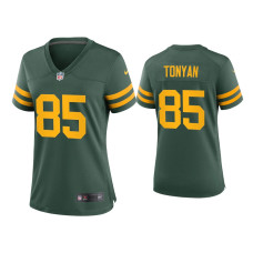 Women Green Bay Packers #85 Robert Tonyan Green Alternate Game Jersey