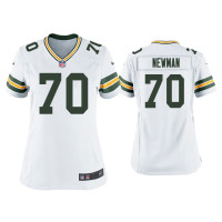 Women Green Bay Packers #70 Royce Newman White Game Jersey