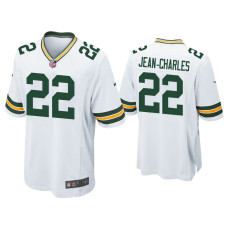 Men Green Bay Packers #22 Shemar Jean-Charles White Game Jersey