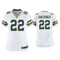 Women Green Bay Packers #22 Shemar Jean-Charles White Game Jersey