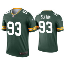 Men Green Bay Packers #93 Tedarrell Slaton Green Legend Jersey