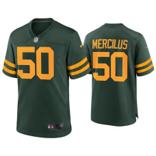 Men Green Bay Packers #50 Whitney Mercilus Green Alternate Game Jersey