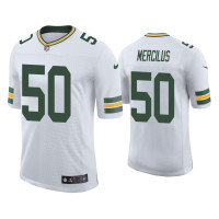 Men Green Bay Packers #50 Vapor Limited Whitney Mercilus Packers White Jersey