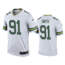 Men Green Bay Packers #91 Color Rush Legend Preston Smith White Jersey