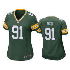 Women Green Bay Packers #91 Preston Smith Green Game Jersey