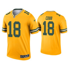 Men Green Bay Packers #18 Randall Cobb Gold Inverted Legend Jersey