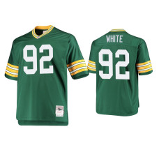 Men Green Bay Packers #92 Reggie White Green Throwback Retired Jersey