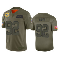 Men Green Bay Packers #92 Reggie White Camo 2019 Salute to Service Limited Jersey