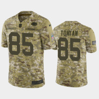 Men Green Bay Packers #85 Robert Tonyan Nike Salute to Service Jersey - Camo